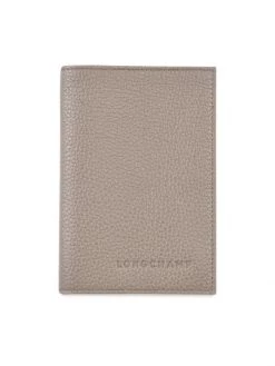 Longchamp Le Foulonné Leather Passport Cover