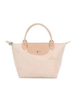 Longchamp Small Le Pliage Green Top Handle Bag