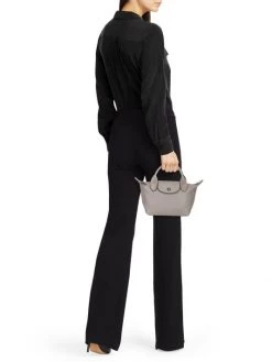 Longchamp XS Le Pliage Leather Crossbody Tote Black -Longchamp Sales Shop unnamed file 17