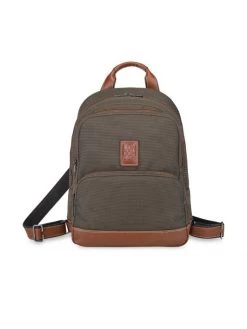 Longchamp Boxford Canvas & Leather Backpack For Men