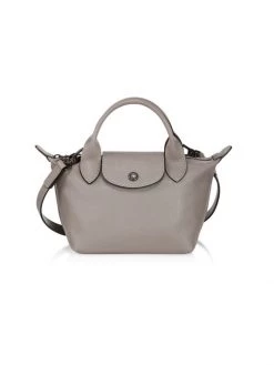 Longchamp XS Le Pliage Leather Crossbody Tote Black -Longchamp Sales Shop unnamed file 20