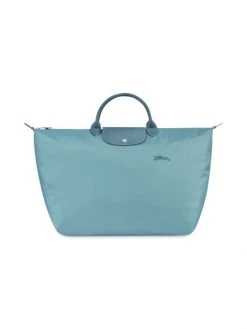 Longchamp Large Le Pliage Green 18" Travel Bag