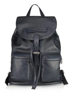 Longchamp 3D Leather Backpack For Men