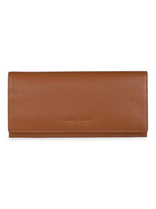 Longchamp Le Foulonné Continental Snap Wallet Caramel 5 Longchamp Le Foulonné Continental Snap Wallet Caramel - Image 3