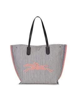 Longchamp Roseau Essential Rayé Large Shopper