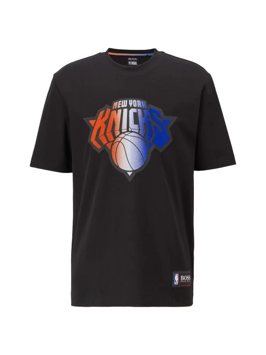 BOSS X NBA Knicks Logo Jersey T-Shirt For Men 3 BOSS X NBA Knicks Logo Jersey T-Shirt For Men