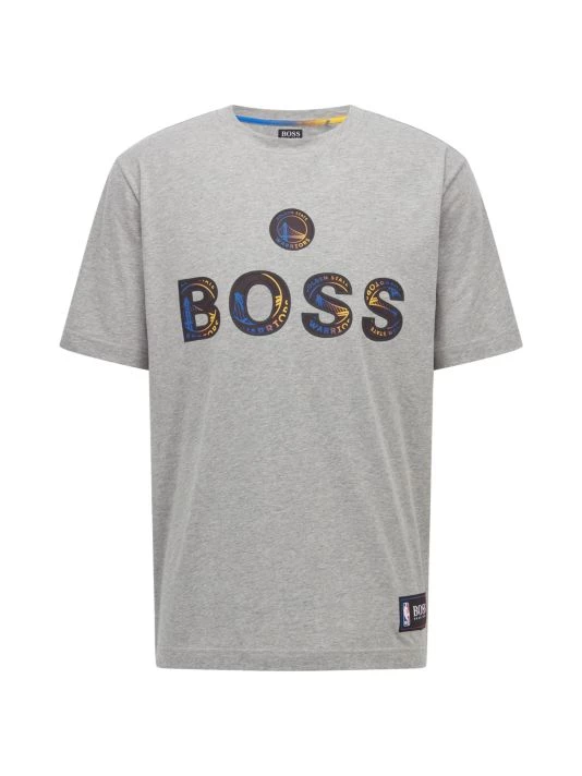 BOSS X NBA Golden State Warriors® Logo T-Shirt For Men 3 BOSS X NBA Golden State Warriors® Logo T-Shirt For Men