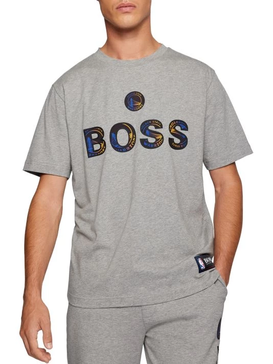 BOSS X NBA Golden State Warriors® Logo T-Shirt For Men 5 BOSS X NBA Golden State Warriors® Logo T-Shirt For Men - Image 3