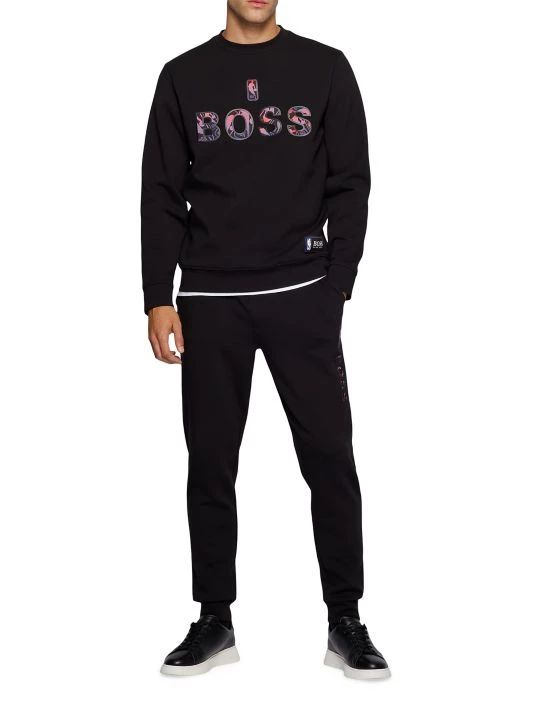 BOSS X NBA NBA Windmill Crewneck Sweatshirt For Men 4 BOSS X NBA NBA Windmill Crewneck Sweatshirt For Men - Image 2