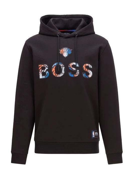 BOSS X NBA Knicks Basketball Team Bounce Hoodie Sweatshirt For Men 3 BOSS X NBA Knicks Basketball Team Bounce Hoodie Sweatshirt For Men