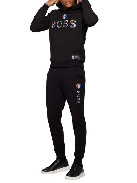 BOSS X NBA Knicks Basketball Team Bounce Hoodie Sweatshirt For Men 4 BOSS X NBA Knicks Basketball Team Bounce Hoodie Sweatshirt For Men - Image 2