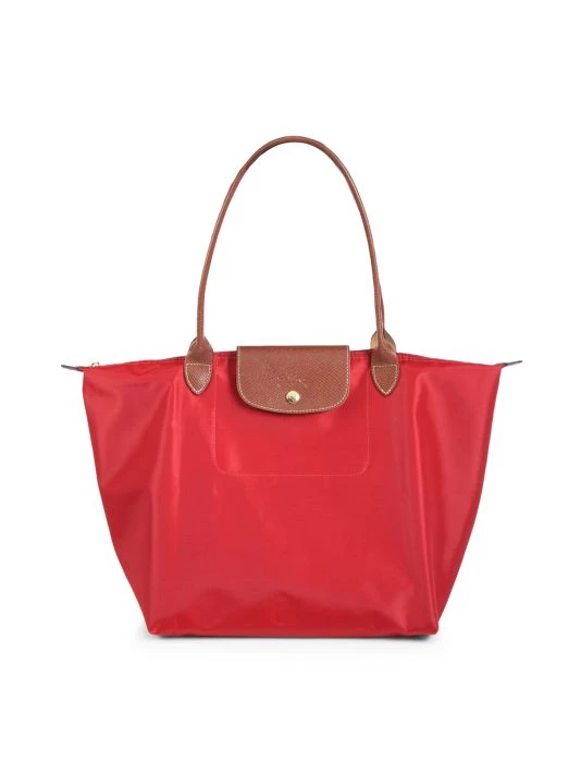 Longchamp Large Le Pliage Shoulder Tote Red 8 Longchamp Large Le Pliage Shoulder Tote Red - Image 6