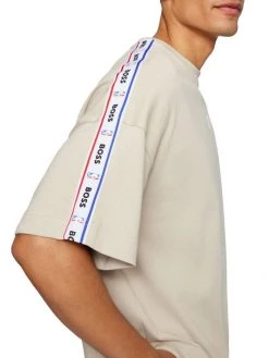 BOSS X NBA NBA Logo Court Tape T-Shirt For Men 11 BOSS X NBA NBA Logo Court Tape T-Shirt For Men -Longchamp Sales Shop unnamed file 549