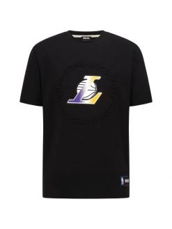 BOSS X NBA Lakers Logo Cotton-Blend T-Shirt For Men