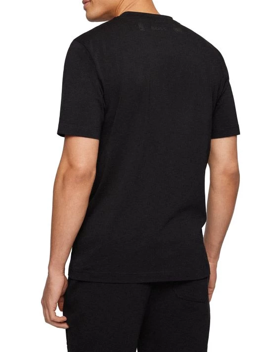 BOSS X NBA Knicks Logo Cotton-Blend T-Shirt For Men 6 BOSS X NBA Knicks Logo Cotton-Blend T-Shirt For Men - Image 4