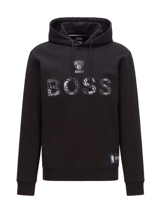 BOSS X NBA Nets Basketball Team Bounce Hoodie Sweatshirt For Men 3 BOSS X NBA Nets Basketball Team Bounce Hoodie Sweatshirt For Men