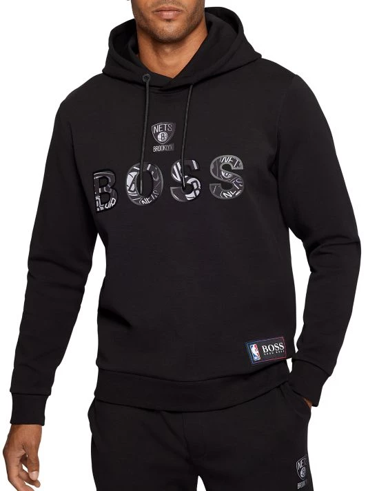 BOSS X NBA Nets Basketball Team Bounce Hoodie Sweatshirt For Men 5 BOSS X NBA Nets Basketball Team Bounce Hoodie Sweatshirt For Men - Image 3