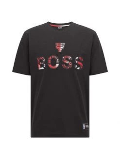 BOSS X NBA Bulls Basketball Team T-Shirt For Men