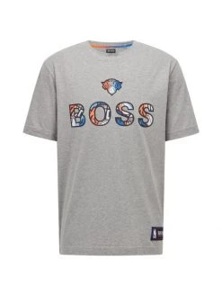 BOSS X NBA Knicks Basketball Team T-Shirt For Men