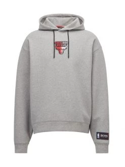 BOSS X NBA Bulls Basketball Team Hoodie Sweatshirt For Men