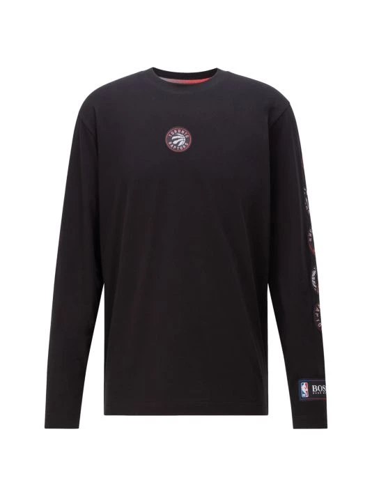 BOSS X NBA Toronto Raptors® Long-Sleeve T-Shirt For Men 3 BOSS X NBA Toronto Raptors® Long-Sleeve T-Shirt For Men