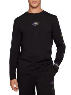 BOSS X NBA Lakers Basketball Team 360 Long-Sleeve Shirt For Men -Longchamp Sales Shop unnamed file 590