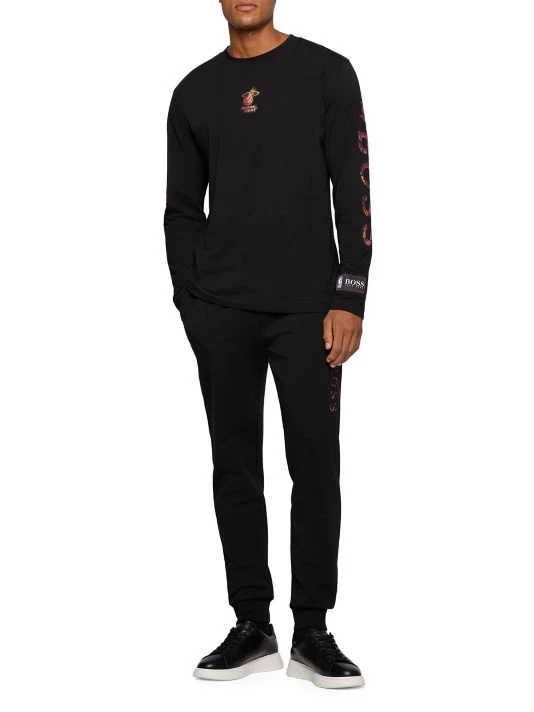 BOSS X NBA Miami Heat Basketball Team 360 Long-Sleeve Shirt For Men 4 BOSS X NBA Miami Heat Basketball Team 360 Long-Sleeve Shirt For Men - Image 2