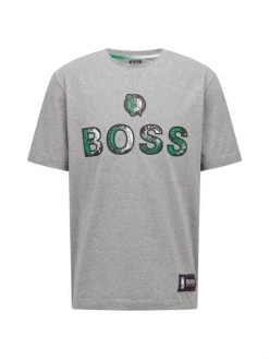 BOSS X NBA Celtics Basketball Team T-Shirt For Men