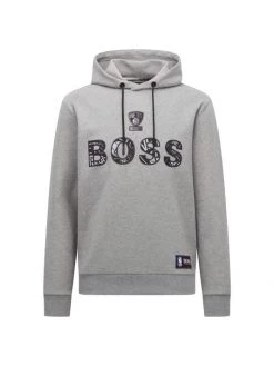 BOSS X NBA Nets Basketball Team Hoodie Sweatshirt For Men