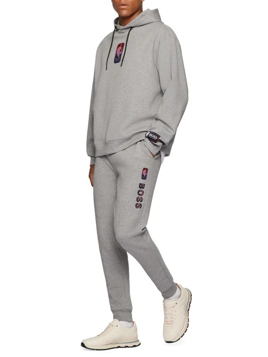 BOSS X NBA NBA Logo Hoodie Sweatshirt For Men 4 BOSS X NBA NBA Logo Hoodie Sweatshirt For Men - Image 2