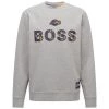 BOSS X NBA Lakers Basketball Team Windmill Crewneck Sweatshirt For Men