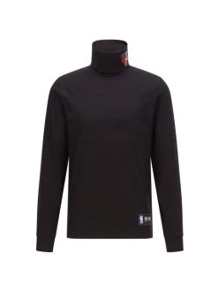 BOSS X NBA Bulls Basketball Team Dribble Turleneck Shirt For Men