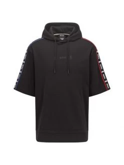 BOSS X NBA NBA Logo Bounce Short-Sleeve Hoodie Sweatshirt For Men