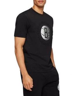 BOSS X NBA Nets Logo Cotton-Blend T-Shirt For Men 9 BOSS X NBA Nets Logo Cotton-Blend T-Shirt For Men -Longchamp Sales Shop unnamed file 693