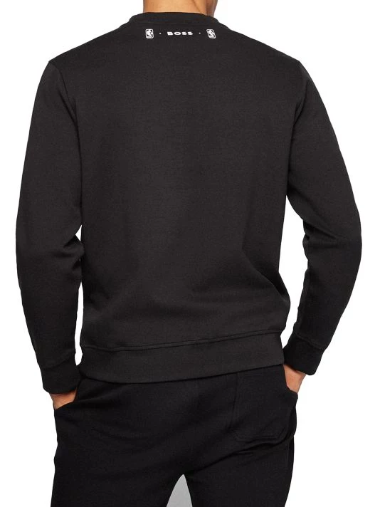 BOSS X NBA NBA Logo Windmill Crewneck Sweatshirt For Men 5 BOSS X NBA NBA Logo Windmill Crewneck Sweatshirt For Men - Image 3