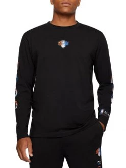 BOSS X NBA Knicks Basketball Team 360 Long-Sleeve Shirt For Men -Longchamp Sales Shop unnamed file 701