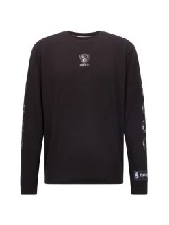 BOSS X NBA Nets Basketball Team Long-Sleeve Shirt For Men