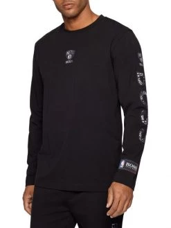 BOSS X NBA Nets Basketball Team Long-Sleeve Shirt For Men -Longchamp Sales Shop unnamed file 709