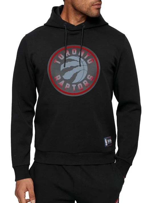 BOSS X NBA Raptors Logo Hooded Sweatshirt For Men 5 BOSS X NBA Raptors Logo Hooded Sweatshirt For Men - Image 3