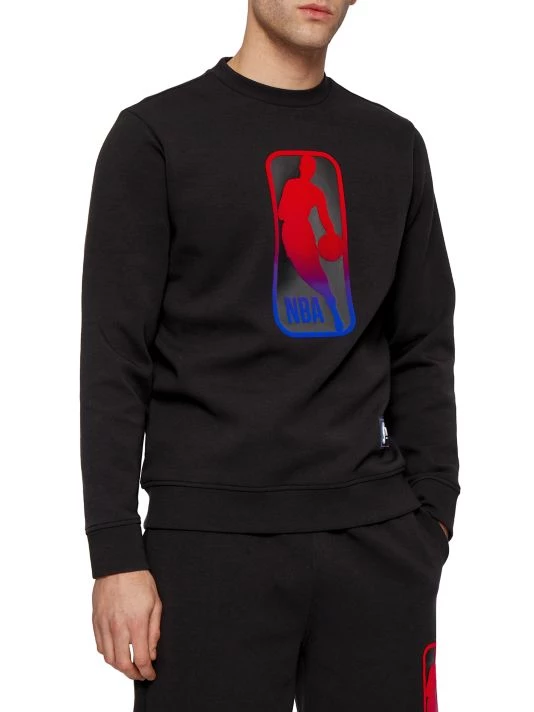 BOSS X NBA NBA Logo Sweatshirt For Men 5 BOSS X NBA NBA Logo Sweatshirt For Men - Image 3