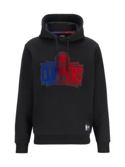 BOSS X NBA Clippers Logo Hooded Sweatshirt For Men