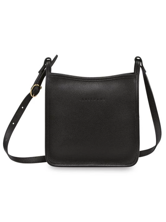 Longchamp Small Le Foulonné Leather Crossbody Bag Black 6 Longchamp Small Le Foulonné Leather Crossbody Bag Black - Image 4