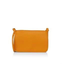 Longchamp Le Foulonné Leather Wallet-On-Strap